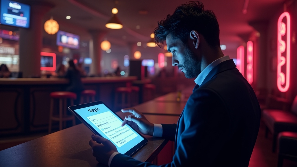 New UK player completing a casino registration form on a tablet